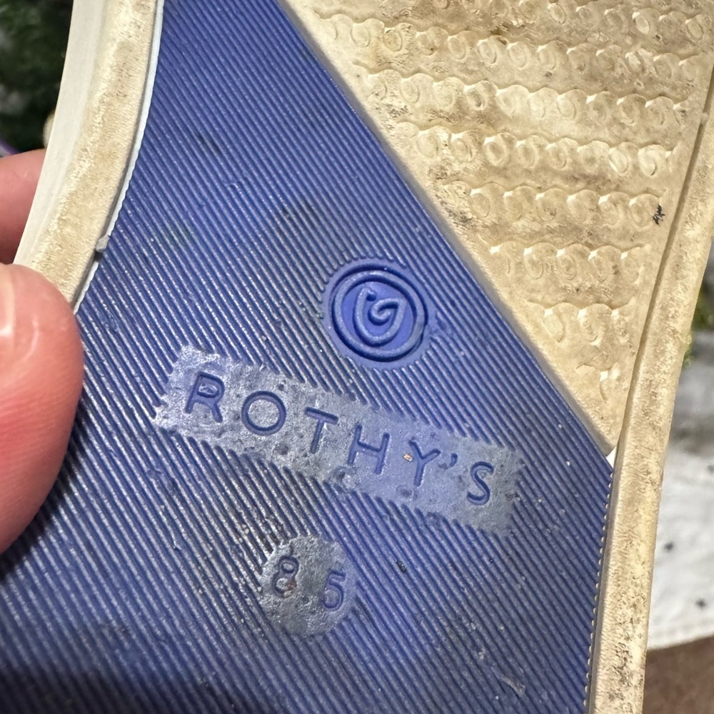 Rothy's The Original Slip On Sneaker in navy blue - Picture 7 of 7